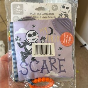 Disney Baby Jack Skellington Soft Book - Purple and Orange